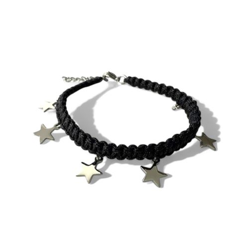 Brazalete de Hilo con dijes de estrellas - Flip image view