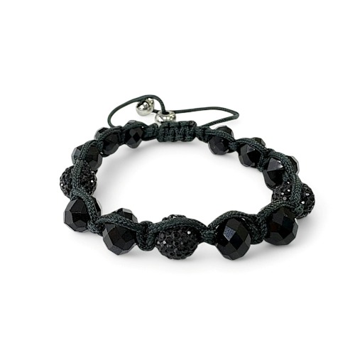 Brazalete Ajustable Piedras Negras - Flip image view