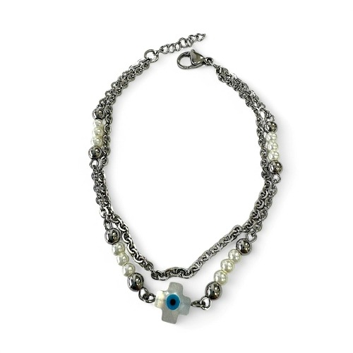 Brazalete Balines y Hamsa - Flip image view