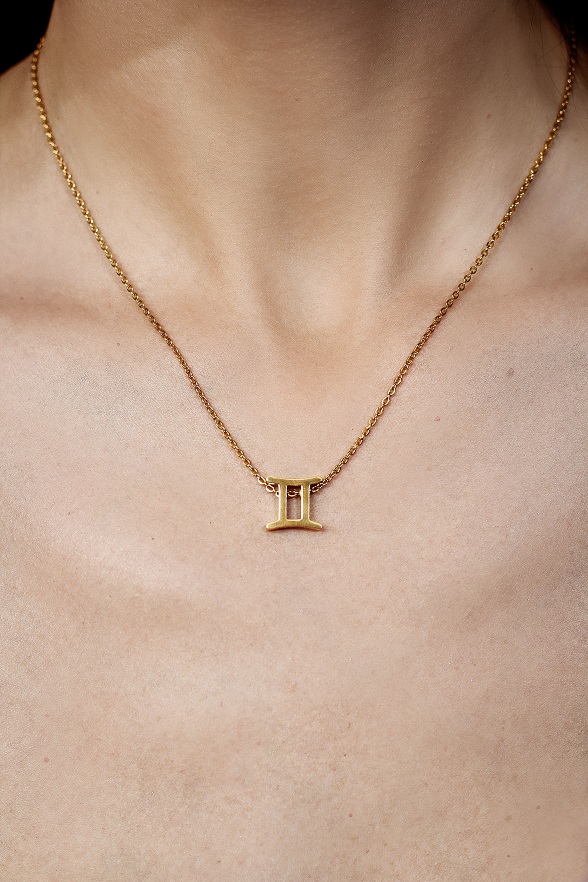 Collar Signo del Zodiaco GEMINIS  - Flip image view