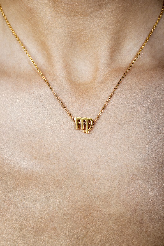 Collar Signo del Zodiaco VIRGO  - Flip image view