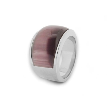 Anillo de Acero, piedra Morada