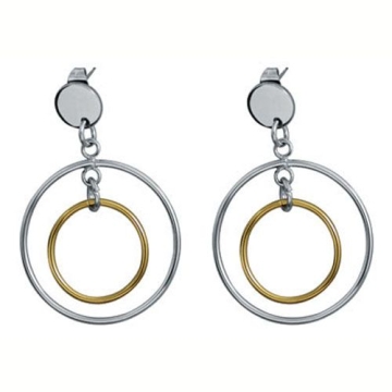 Aretes circulares dos tonos