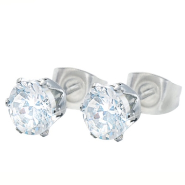 Aretes stud con zirconias