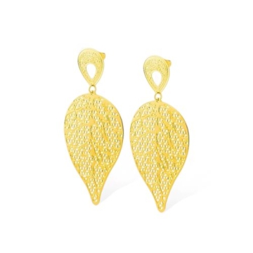 Aretes drop primavera gold