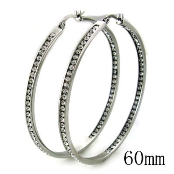 Aretes hoop con pequeñas zirconias