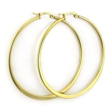Aretes hoop gold
