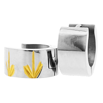 Aretes huggie detalles gold