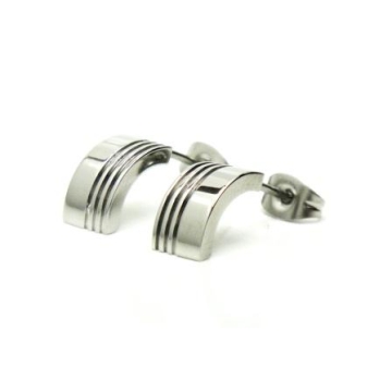 Aretes media luna un tono