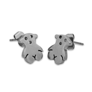 Aretes Stud Figura Oso