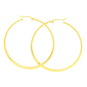 Aretes hoop Tono Dorado