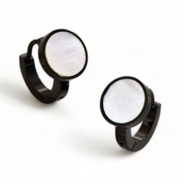 Aretes de Acero Tono Negro