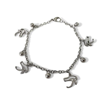 Brazalete con dijes en movimiento