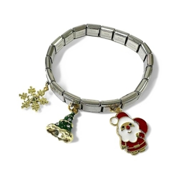 Brazalete Elástico con encantos Christmas