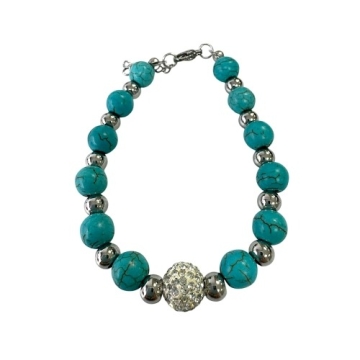 Brazalete Piedras Turquesas