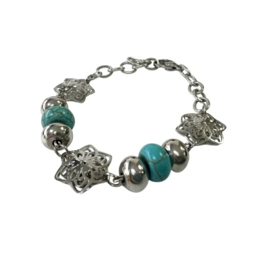 Brazalete Piedras Turquesas