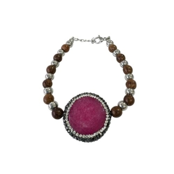 Brazalete Piedras y Acero