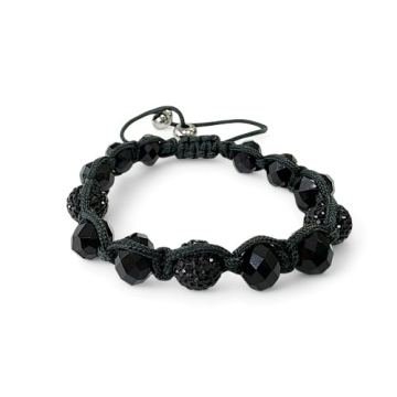 Brazalete Ajustable Piedras Negras