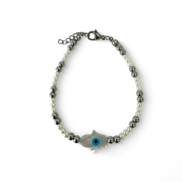 Brazalete Balines y Perlas cultivadas