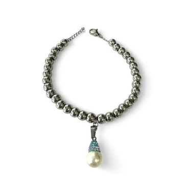Brazalete Balines y dije de Perla