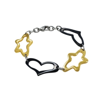 Brazalete Corazón& Estrellas, tres tonos