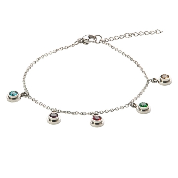 Brazalete con zirconias Multicolor