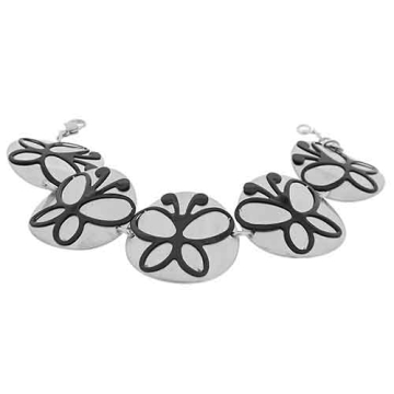 Brazalete silueta circulos con Mariposas
