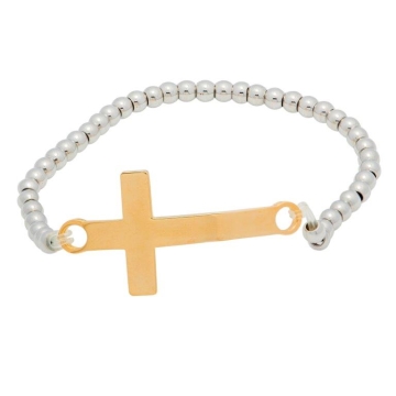 Brazalete elástico encanto Cruz