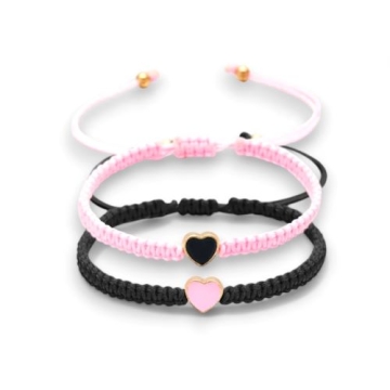 Brazalete Rosa y Negro (PAR)