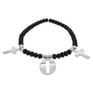Brazalete elástico encantos de Cruz