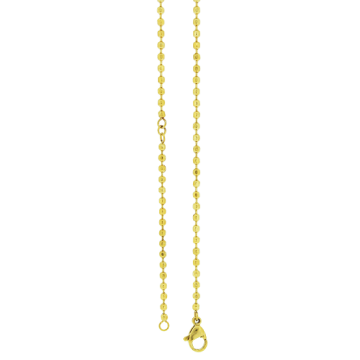 Cadena de Acero, tono dorado, L= 50cm, esp= 2mm
