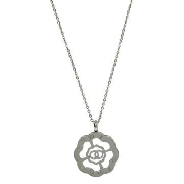 Collar Silueta de Flor y Números Romanos