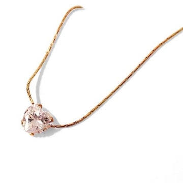Collar punto corazón Brillante