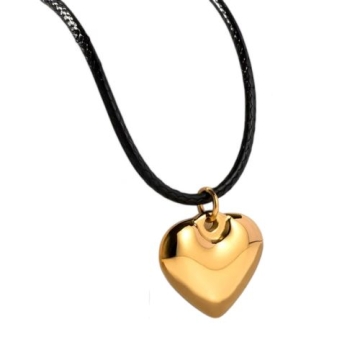 Collar Corazón Tono Dorado