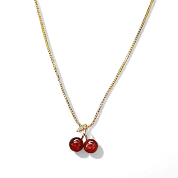 Collar Cherry Tono Gold
