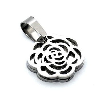 Dije con forma de flor de abril