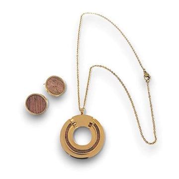 Set de Acero, Collar y Aretes