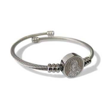 Pulsera de Acero Silueta Virgen María
