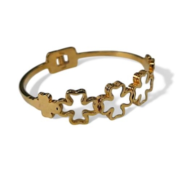 Pulsera con apertura en los detalles con Nácar