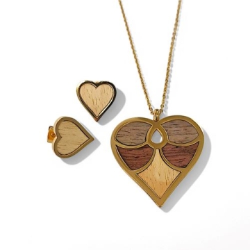 Juego LOVE tono dorado