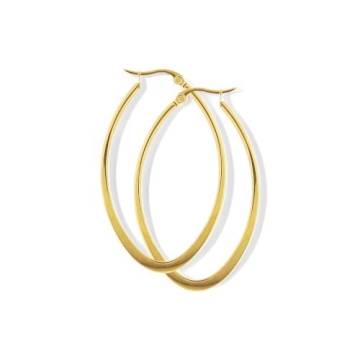 Aretes ovaladas gold