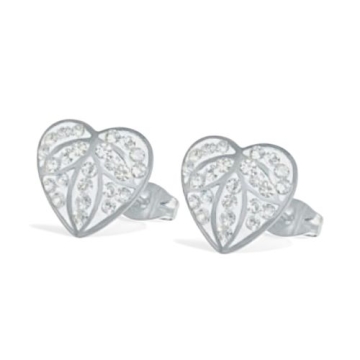 Aretes heart con zirconias