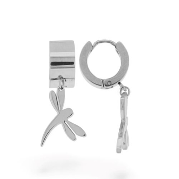 Aretes huggie Libélula