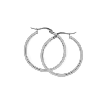 Aros Tono Acero, Diámetro 3cm