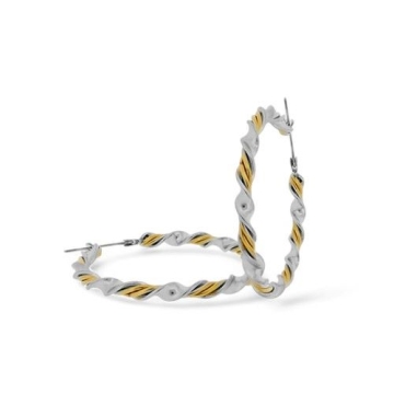 Aros Dos Tonos, Diámetro 4cm