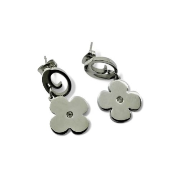 Aretes Flor centro zircón
