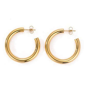 Aros de Acero Tono Dorado Diámetro 25 mm Espesor 4 mm