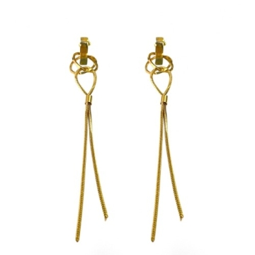 Arete silueta larga Tono Dorado