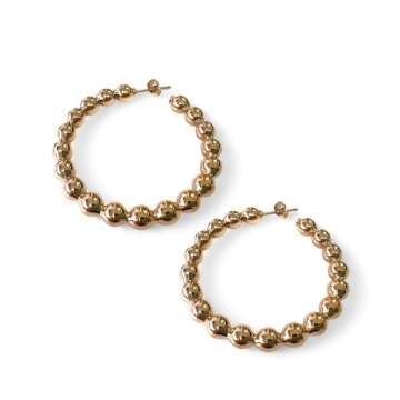 Aros Tono Dorado Rosa