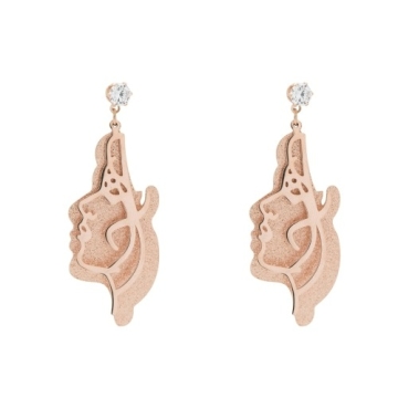Arete Dorado Rosa